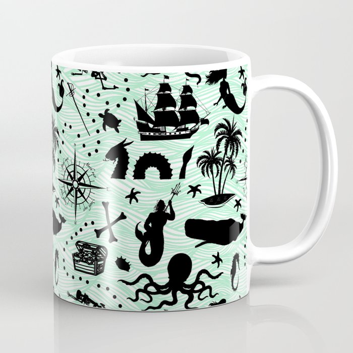High Seas Adventure // Sea-Green Waves Coffee Mug