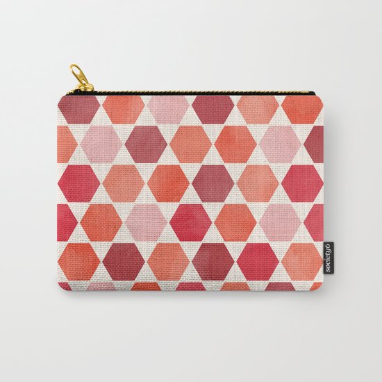 Red Tiles Carry-All Pouch