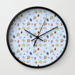 cardcaptor cute pattern blue Wall Clock