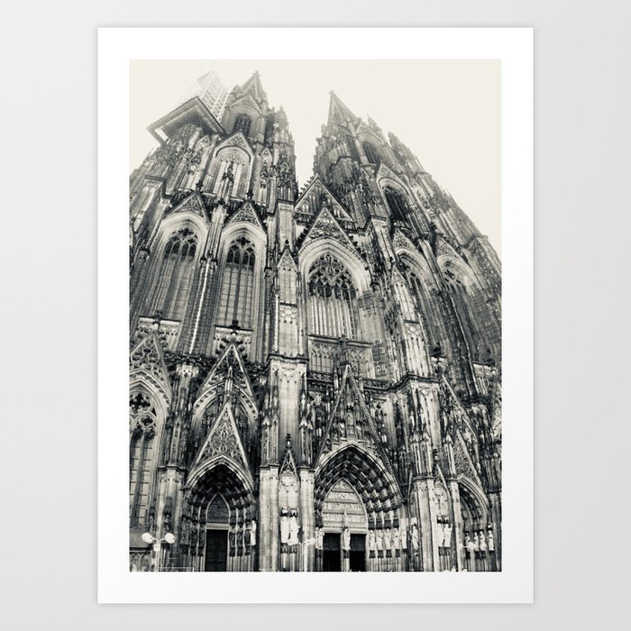 Cathedral Crop \\ Cologne, Germany Art Print