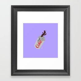 Diet Coke Framed Art Print