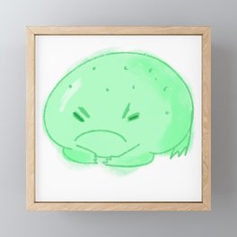 Grump Frog Framed Mini Art Print