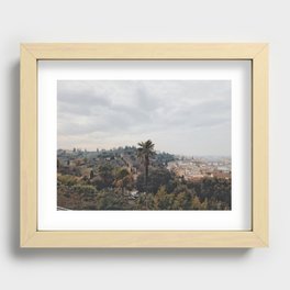 Florence View | Tuscan Landscape Stylized | City Skyline Recessed Framed Print