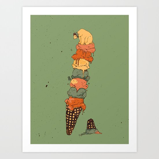 The Arctic Ice Cream Art Print