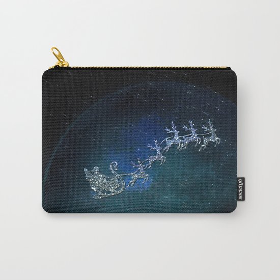 Santa on his Glitter way Carry-All Pouch