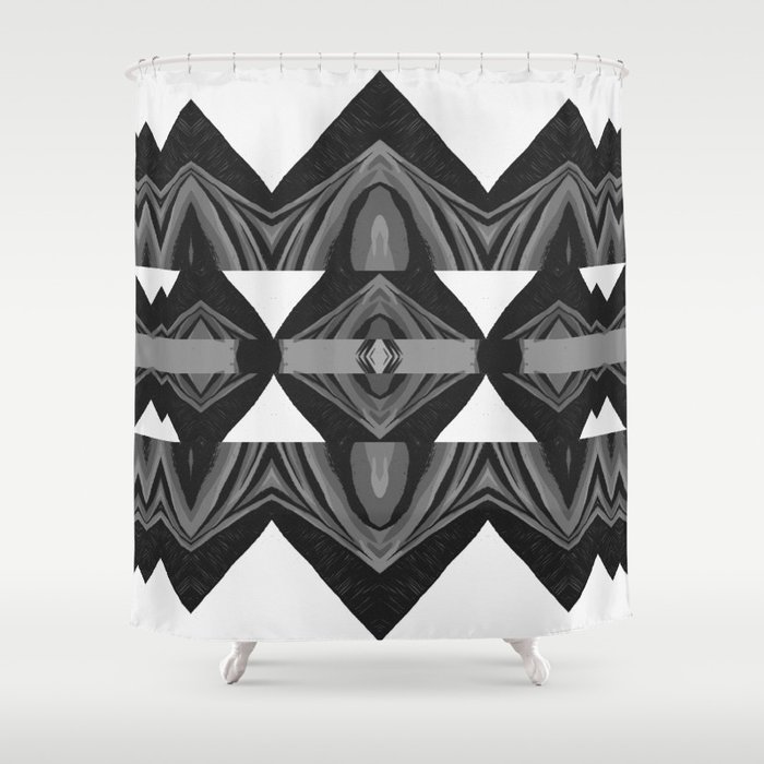 Euclidean geometry Shower Curtain