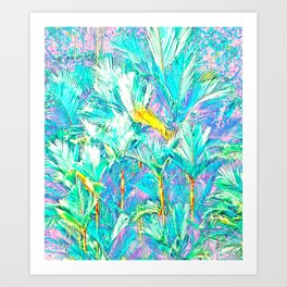 Colorful Palm Garden Art Print