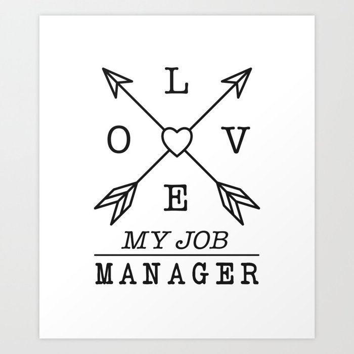 Manager profession Art Print