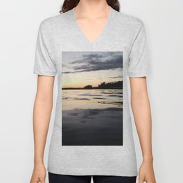 Lake ripples V Neck T Shirt