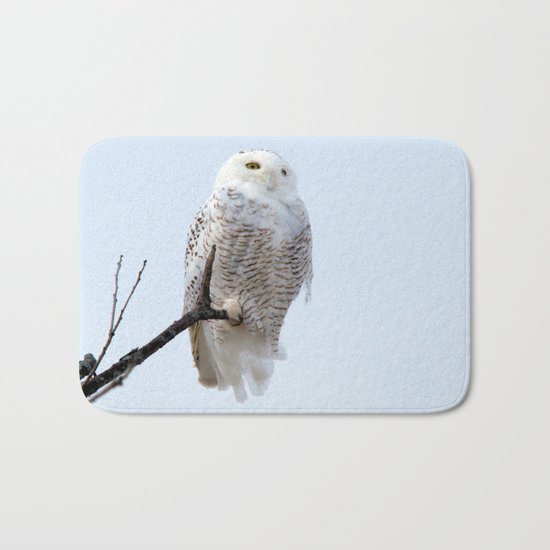 Lofty Vision (Snowy Owl) Bath Mat