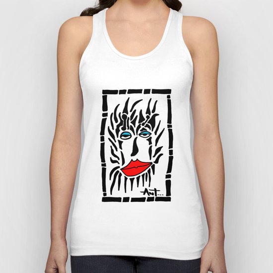 Lion Face Unisex Tank Top