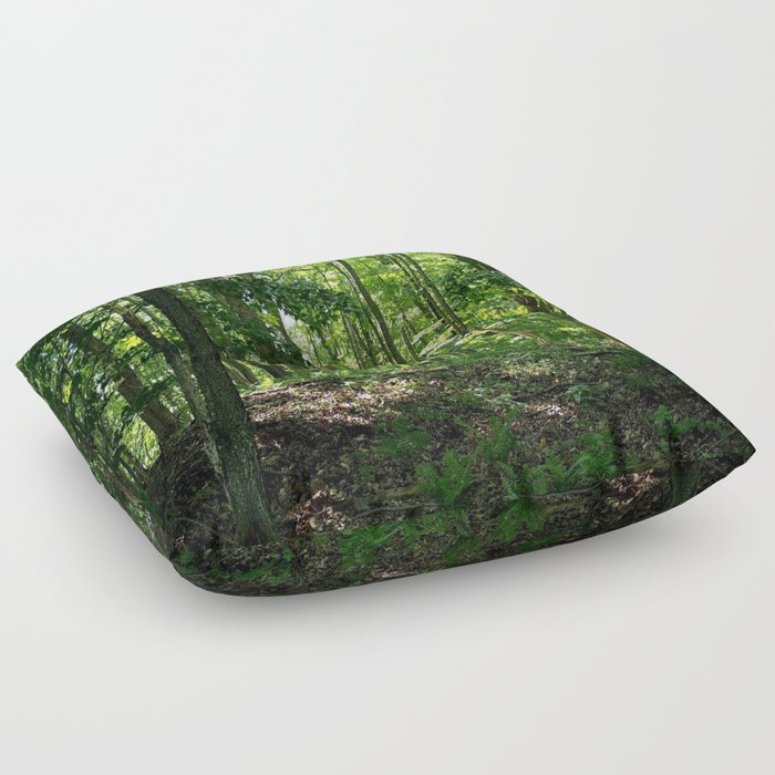 Pine tree woods Floor Pillow