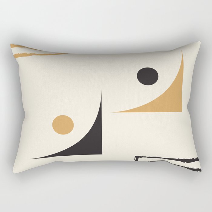 Modern Midcentury Minimalist Rectangular Pillow