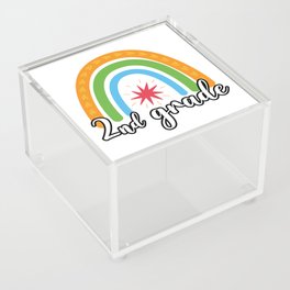 2nd Grade Rainbow Acrylic Box