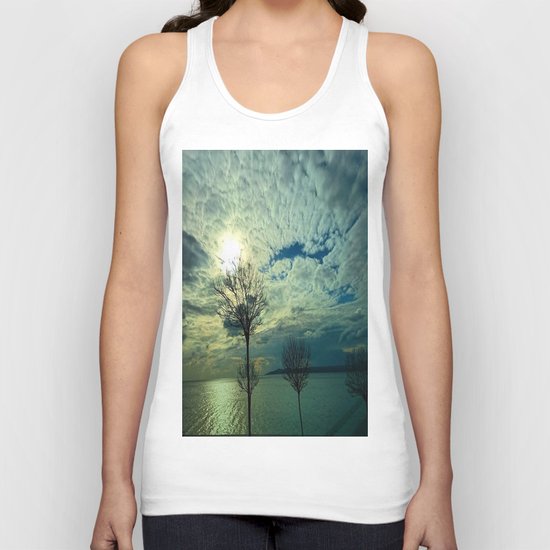 blue Unisex Tank Top
