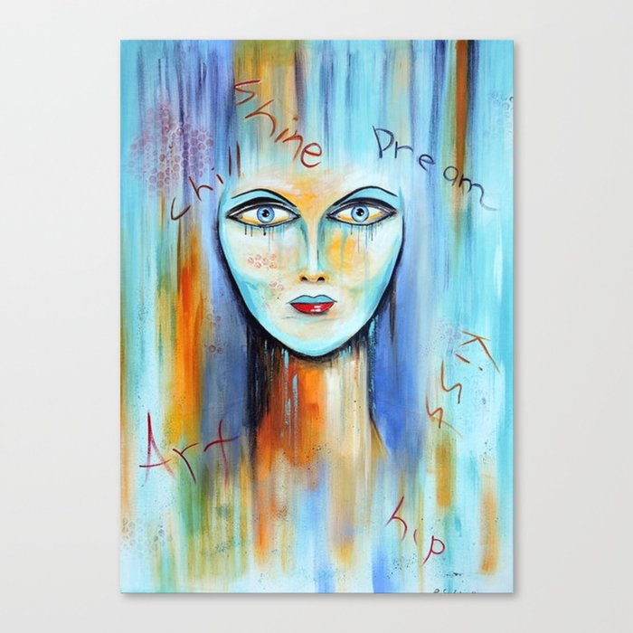 Abstract Woman Canvas Print By Razzle9 Society6