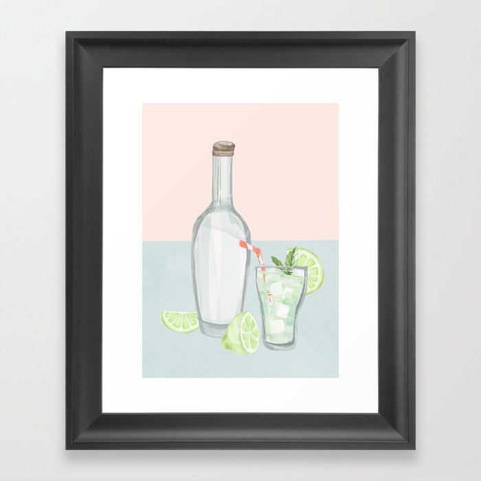 Summer Cocktails 5 Framed Art Print