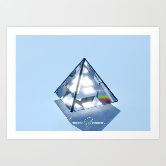 Sacred Geometry - Tetrahedron Art Print