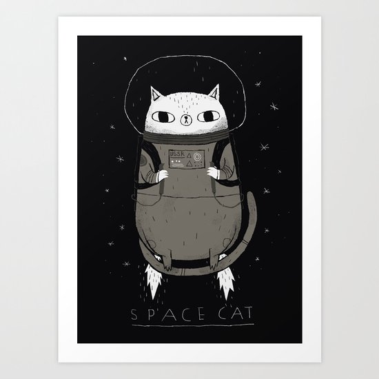 space cat Art Print