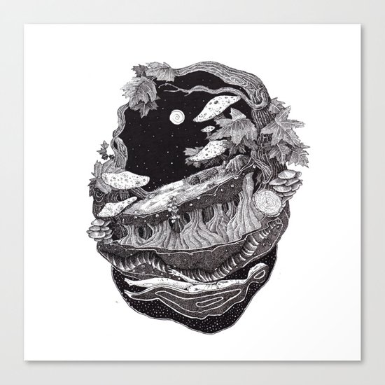 black nature Canvas Print