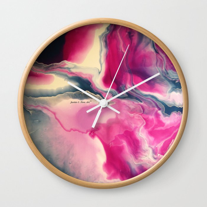 Stella Original Abstract Painting Wall Clock