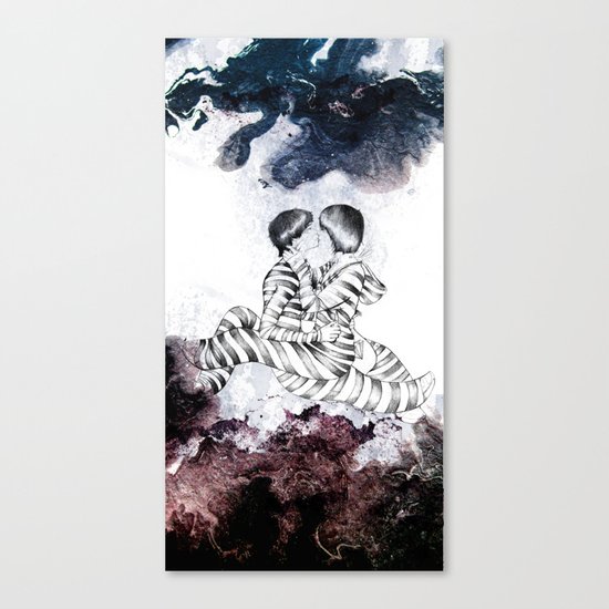 Knife Bearing Diamond Thieves Canvas Print