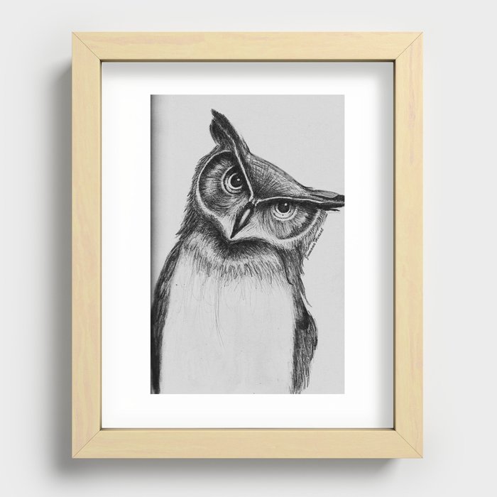 Mr. Owl Recessed Framed Print