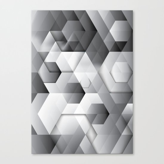 Black geometrics Canvas Print