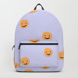 Purple Smiley Face Backpack