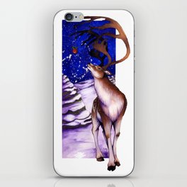 Snowy Reindeer iPhone Skin