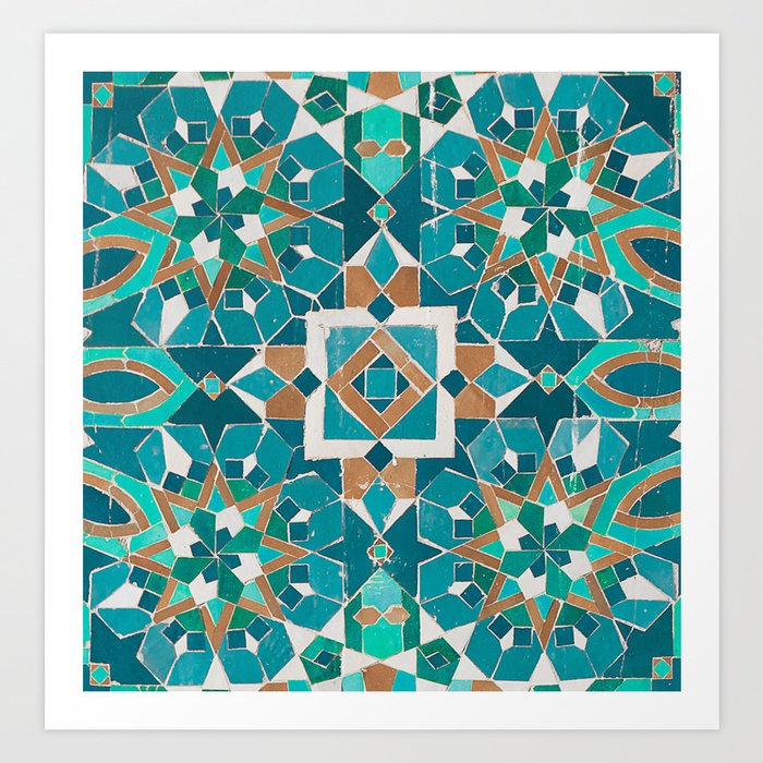 Moroccan Tile - Casablanca Zellige II Art Print