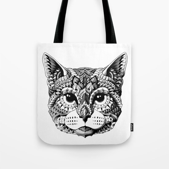 Cat Head Tote Bag