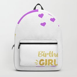 Happy Birthday Girly 11th Princess Pink with Crown 11 years old  Backpack