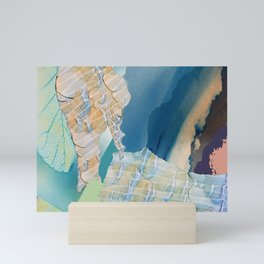 Blue Sunset artwork Mini Art Print