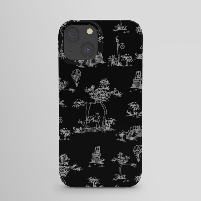 Toile Black Unicorn iPhone Case