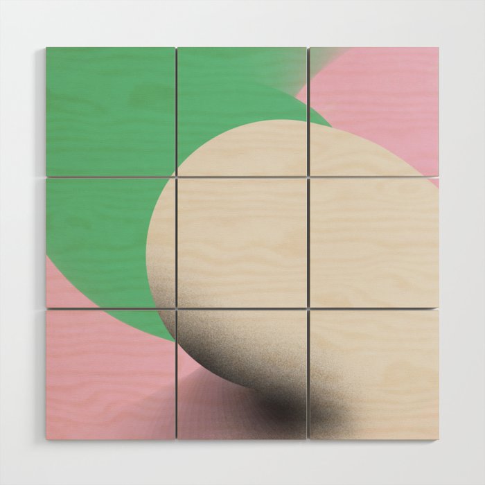 Minty abstract Wood Wall Art