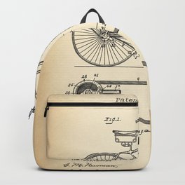 Bicycle Vintage Patent Backpack | Biking, Bike, Cycleporn, Gift, Biker, Roadcycling, Cycle, Invention, Velo, Bedroom 