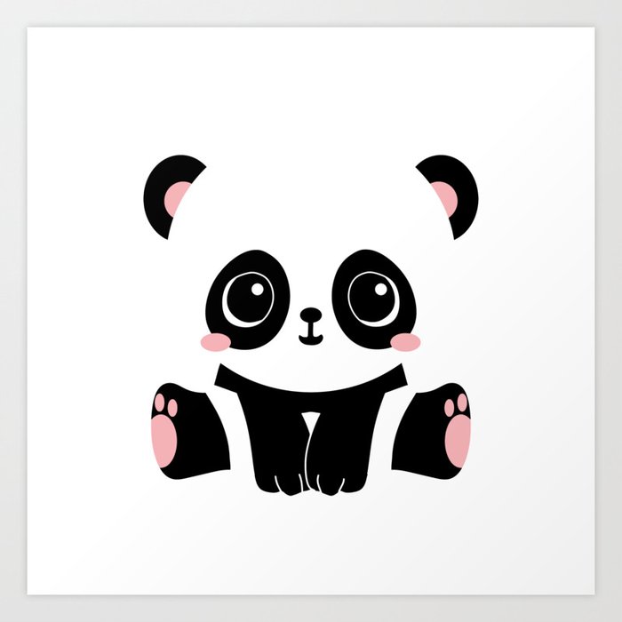 cute baby panda art