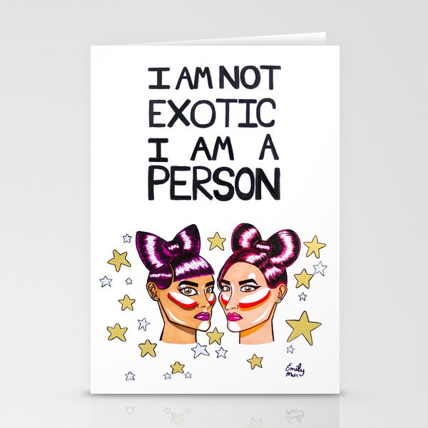 I Am Not Exotic Stationery Cards