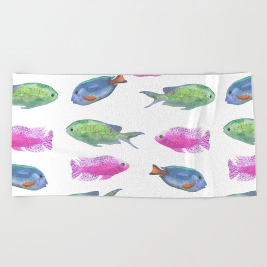 Late for School Beach Towel