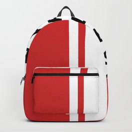 FEARLESS Backpack | Redstripes, Drawing, Bold, Whitestripes, Brave, Blackletters, Fearless, Text, Badass, Red 