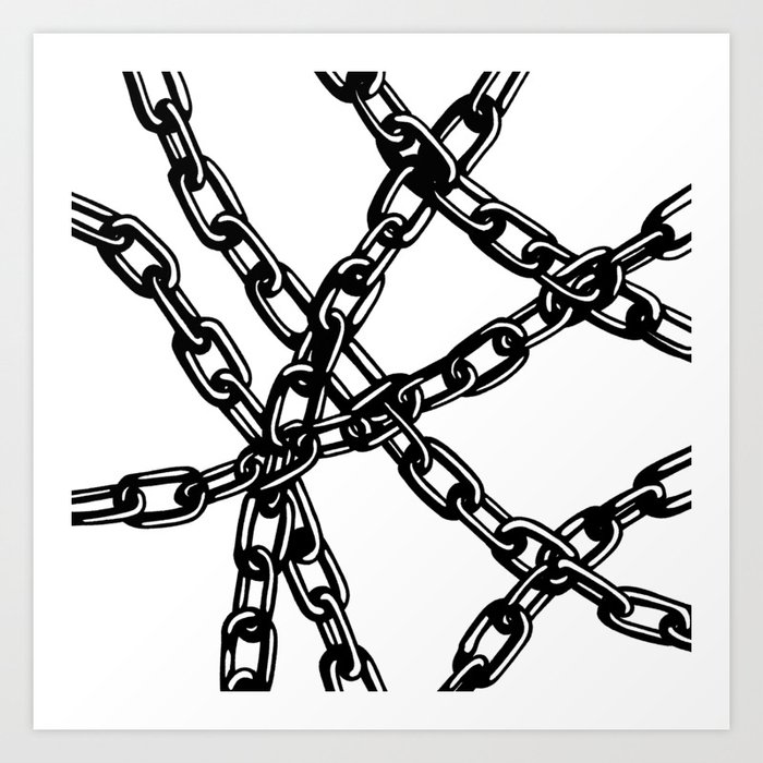 chained up Art Print