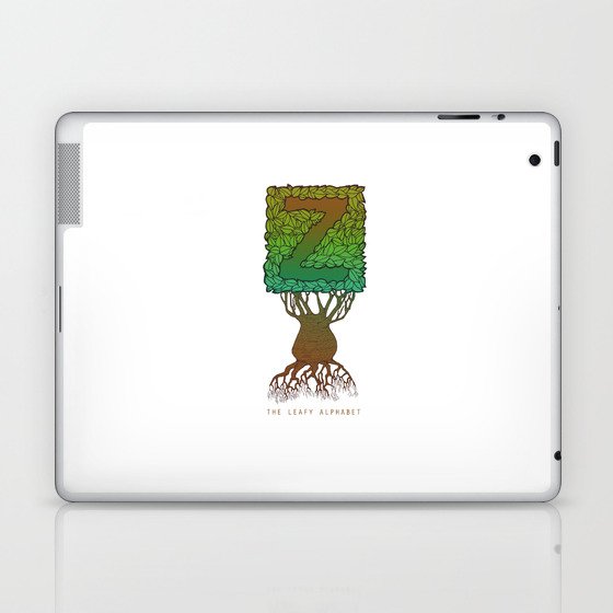 Leafy Z: The Leafy Alphabet Laptop & iPad Skin