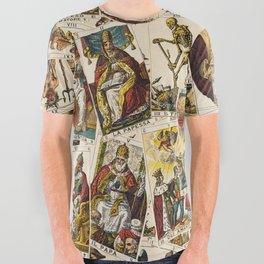 Tarot cards pattern All Over Graphic Tee
