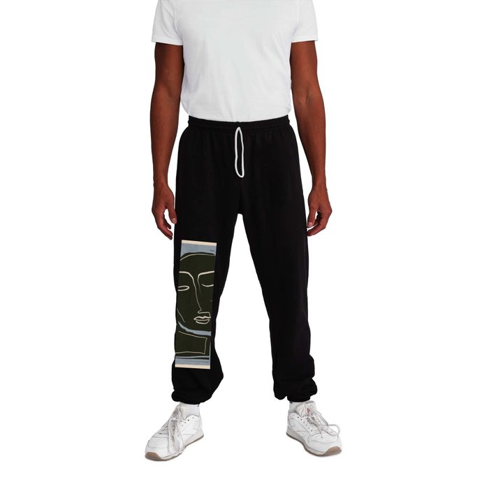 Minimal Abstract Art Face Sweatpants