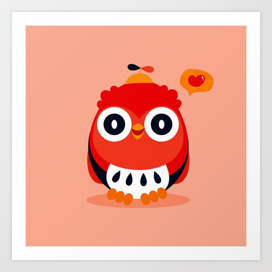 Owlet Art Print