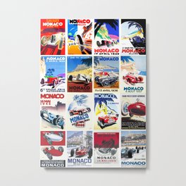 Monaco Grand Prix 1930 1966 Metal Print | 1966, Garage, Automobile, Club, Motor, 1930, Retro, Sport, Car, Grandprix 