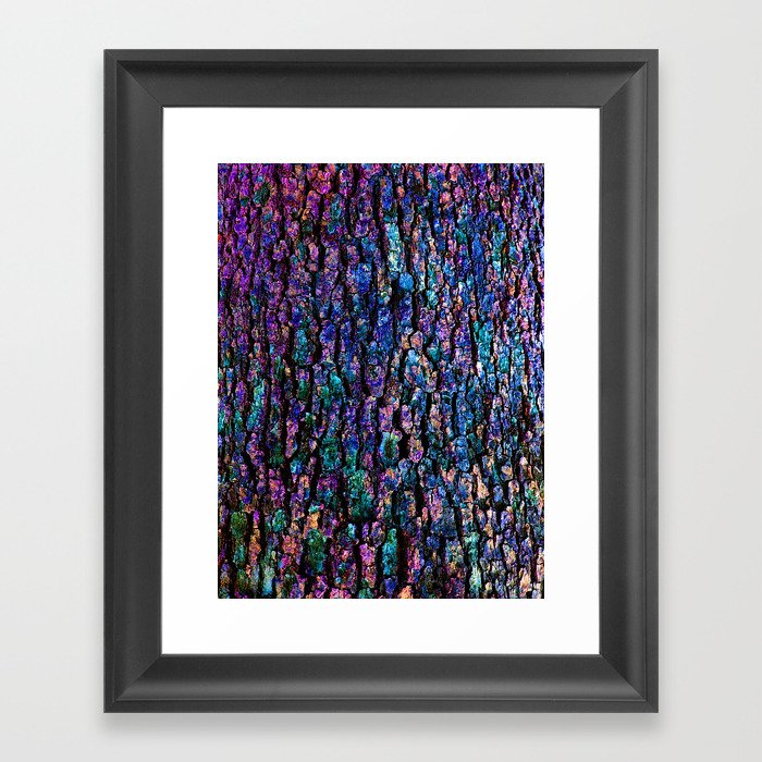 Afantasy Abstraction Of Tree Bark Framed Art Print