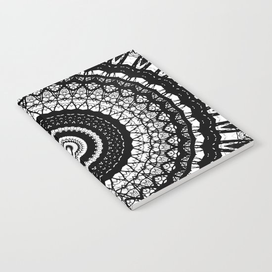 black and white mandala Notebook