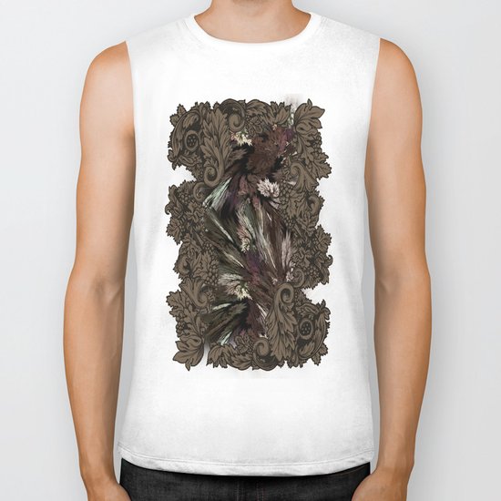 Impressive Brier Pattern Biker Tank